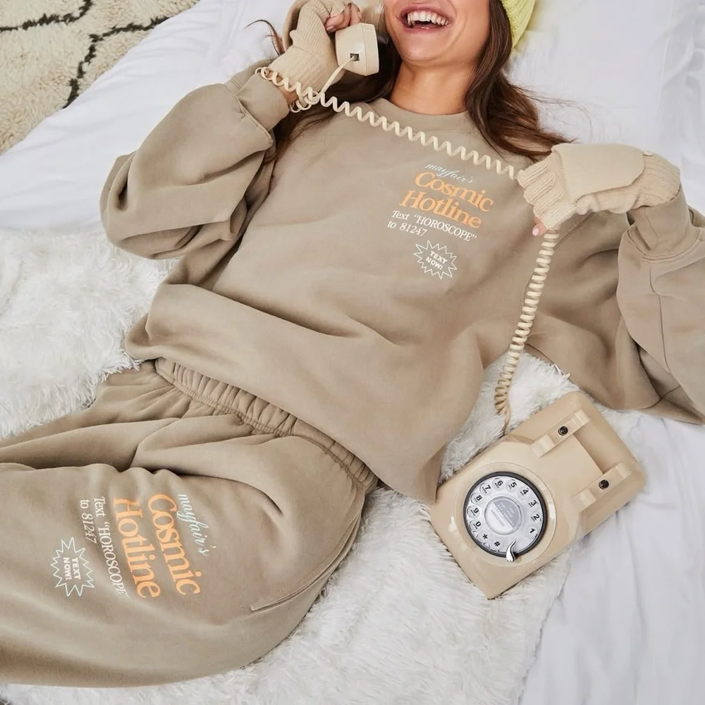 Mayfair's Cosmic Hotline Sweatshirt + Sweatpants Set - Picture 7 of 10